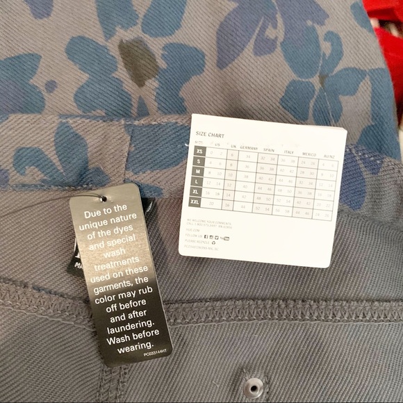 Hue Leggings Mod Floral Stretch Denim Plus Size - Picture 8 of 9